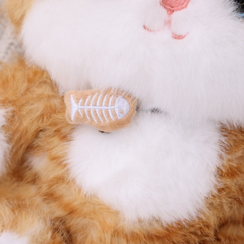 ILAHUI Cute Sitting Cat Plush Doll