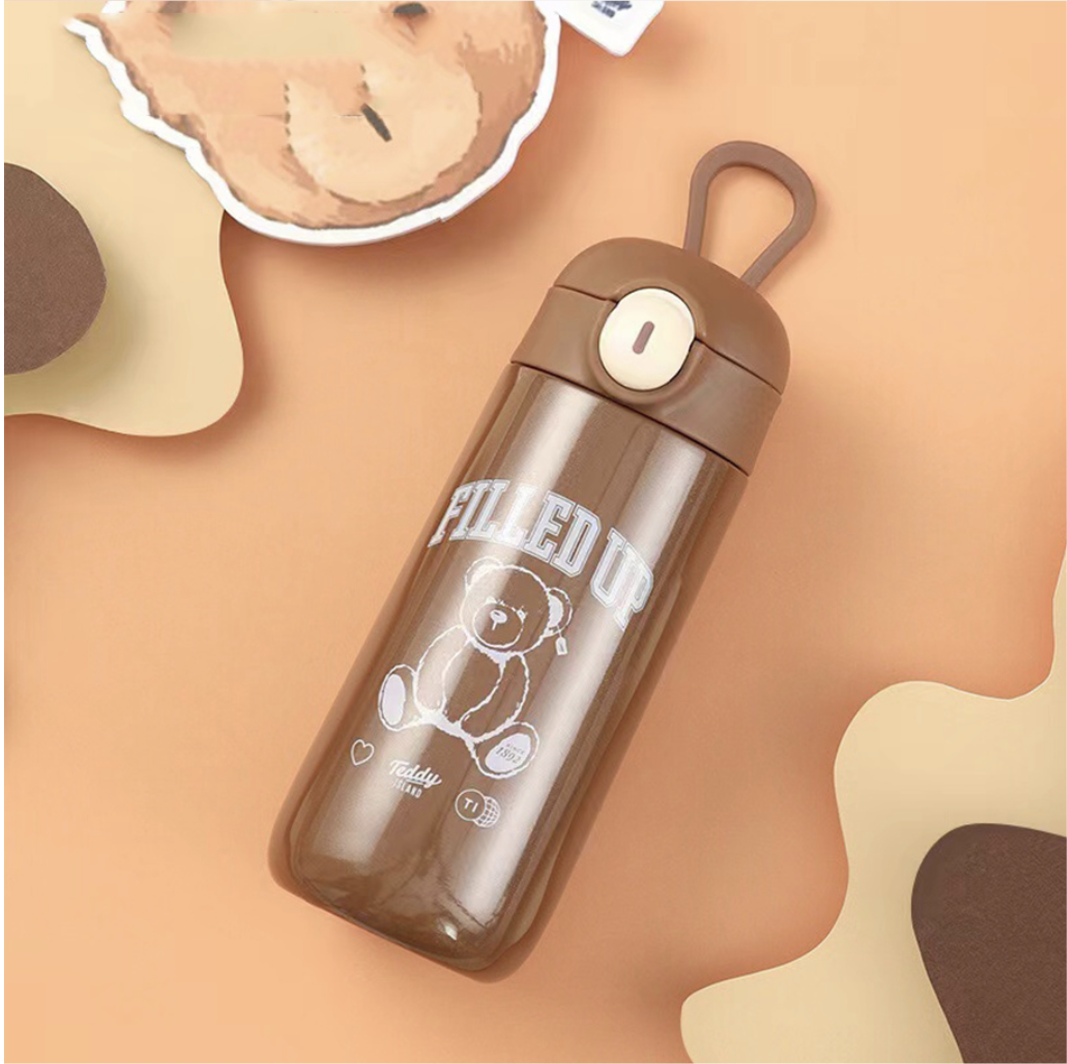 ILAHUI Teddy Thermos Water Bottle 400ML 17217420