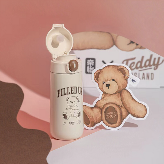 ILAHUI Teddy Thermos Water Bottle 400ML 17217420