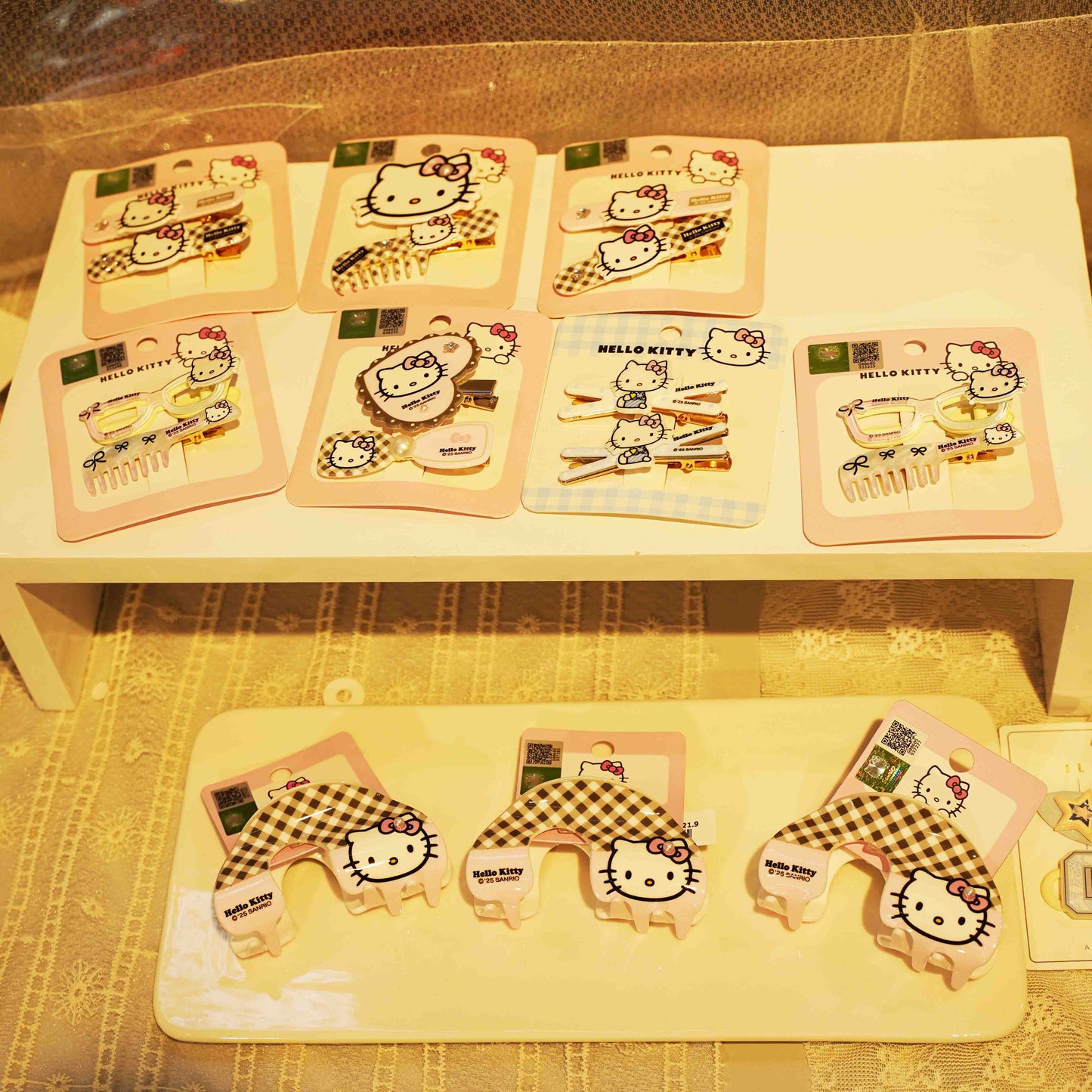HelloKitty Pink Hair Clip Series
