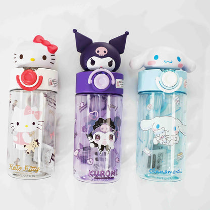 Sanrio Water Bottle 500ml（Kuromi，HelloKitty，Cinamoroll）