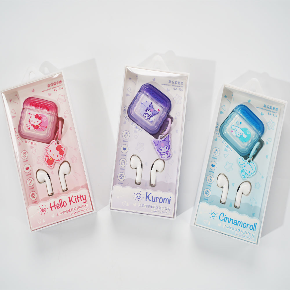 Saniro Bluetooth Headset(Kuromi Headphones，HelloKitty Headphones，Cinnamoroll Headphones)
